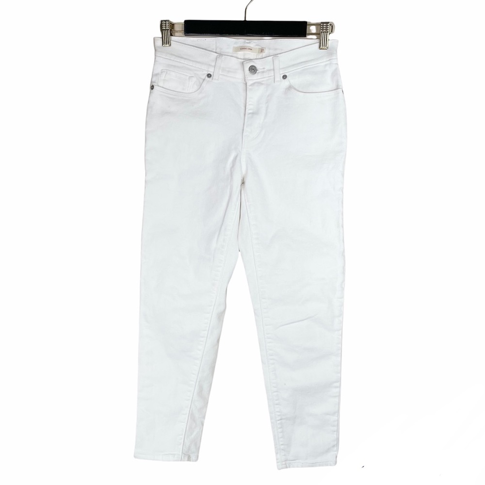 Levi’s White Classic Crop Skinny Jeans
